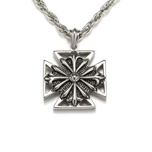 China Man's Boys Stainless Steel Cross Pendant Necklace Fashion Jewelry on sale