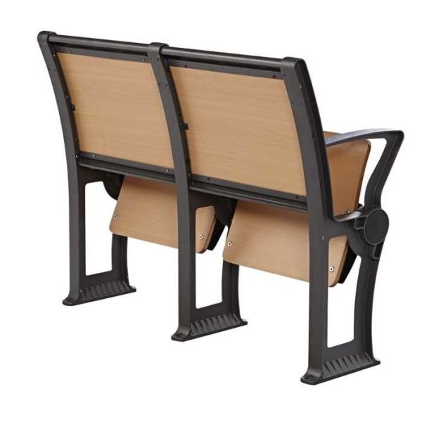 Buy Mooden Folded School Desk And Chair For Double Student Aluminum Alloy Foot at wholesale prices