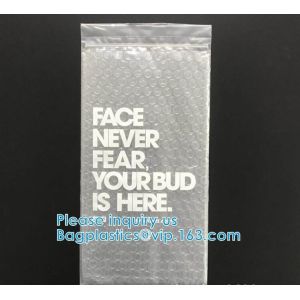 Bubble Bags Zip Padded Pouch For Beauty Skin Care Slider Zipper Lock Bag Colored