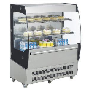 Multideck commercial refrigerated open chiller for vegetable