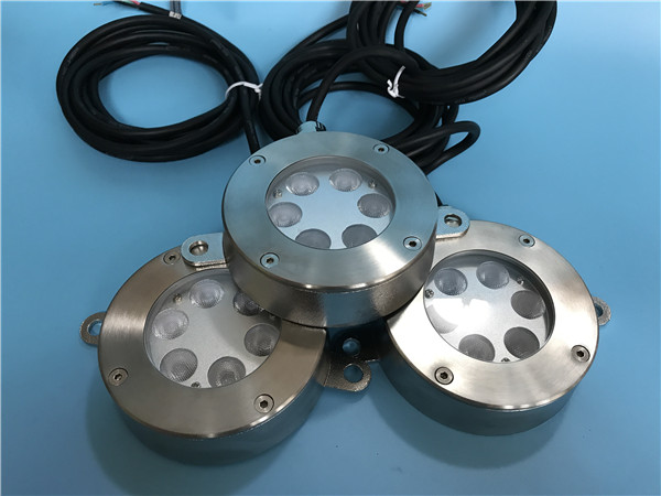 18W OSRAM High Power LED Underwater Lights With DMX RGB Color DC12V / 24V