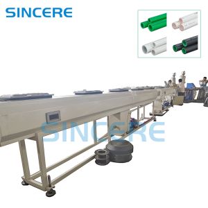 Quality Custom Plastic Pipe Extrusion Line Machinery With SIEMENS Motor for sale