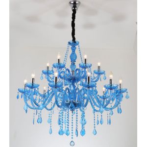 Modern Wedding Luxury Hanging Candle Light With Crystal Chandelier