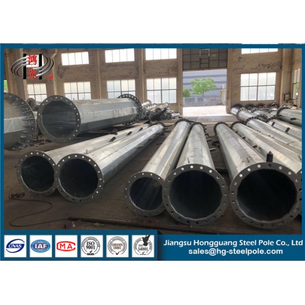 Buy Q420 Hot Dip Galvanized 220KV Steel Tubular Pole at wholesale prices
