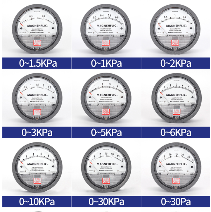 100mm Micro Differential Pressure Gauge OEM Micro 100 Psi Pressure Gauge Aluminum