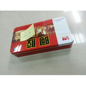 Personalized Empty Metal Tinplate Tonic / Calcium Box Containers