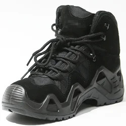 Special Forces High-Top Tactical Hiking Boots Waterproof Hiking Shoes Men'S Warm