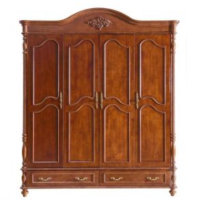 latest 4 door bedroom wardrobe solid wood wardrobe design