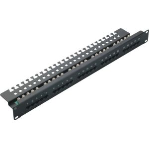 Cat3 25 Port Voice Patch Panel / Fiber Patch Panel Krone 110 IDC T568A/B YH4001