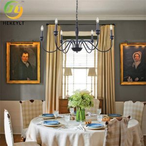 Industrial Retro Style Iron Pendant Light 6 Heads