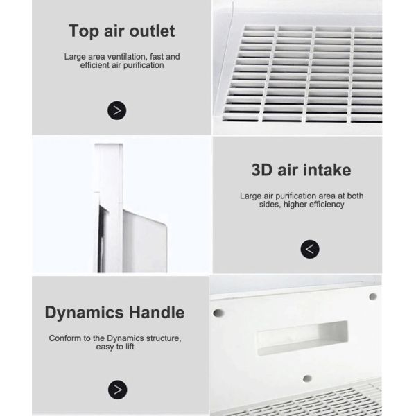 HOMEFISH Negative Ion UV Air Purifier With HEPA Filter 50HZ