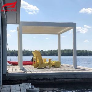 Smart Remote Controlled Aluminum Garden Pergola Waterproof Windproof Gazebo