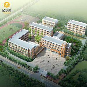 School Prefabricated Steel Structure Building Fire Resistance Metal Construction