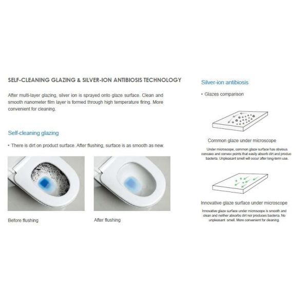 Ceramic wall hung toilet european wc one piece soft seat cover , wall mounted toilet bowl