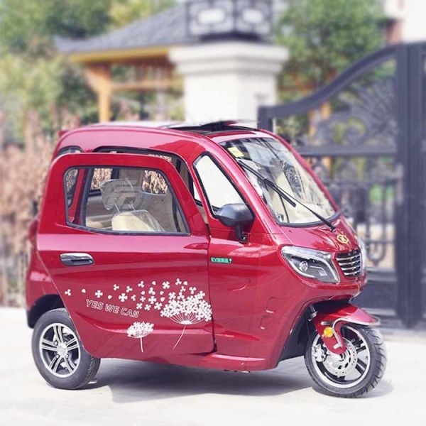 Buy Handle Steering 60V 58Ah 3 Wheel Electric Car at wholesale prices