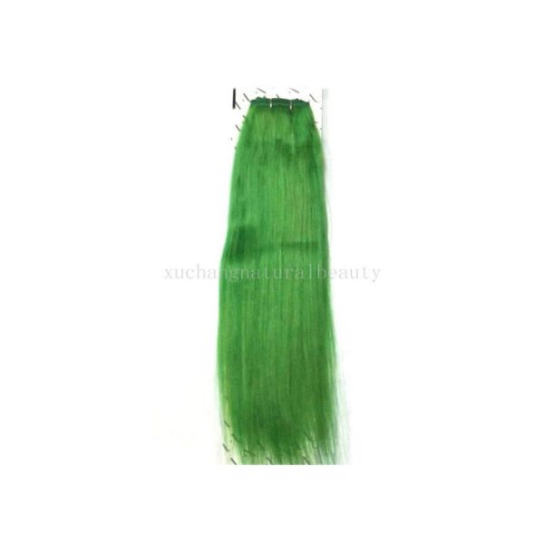 Buy Fashionable Yaki Human Lace Front Wigs 24'' Green Tangle - Free at wholesale prices