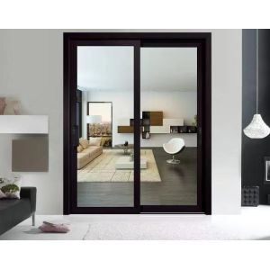 China Custom Glass Aluminum Sliding Door With Powder Spraying on sale