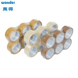 China Sealing BOPP Self Adhesive Tape , Printed 3 Inch Bopp Tape with 76.2mm Inner Core on sale