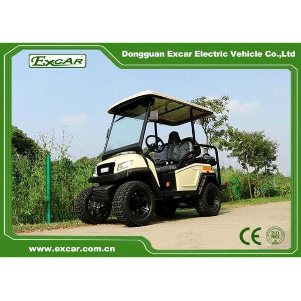 Electric 2 Seats Golf Cart Hunting Buggies With Flip Seats