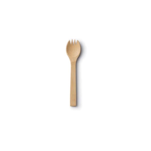 13cm Biodegradable Natural Bamboo Spork Small Size For Bar Hotel Kitchen