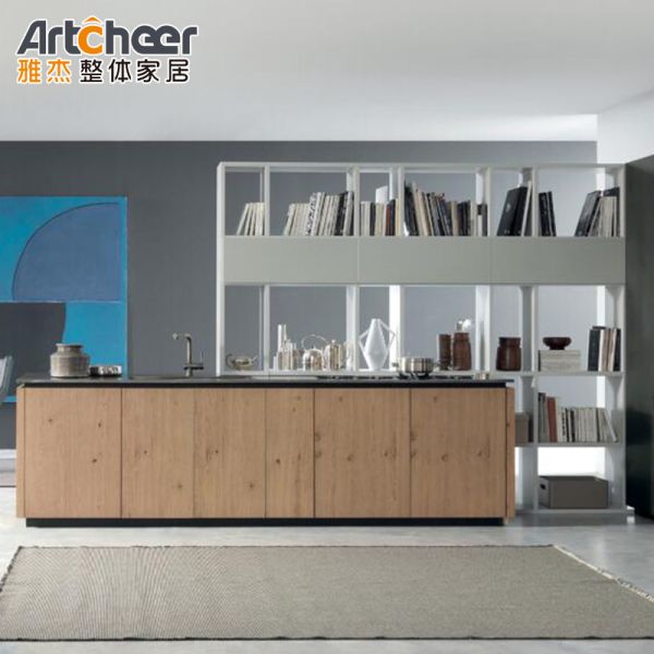 Buy Flat Pack Kitchen Cabinet Italy With Drawer Basket And ECO Friendly Material Grade at wholesale prices