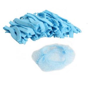 China 20 Colored Disposable Head Cap Non Sterilized Double Elastic For Protection on sale