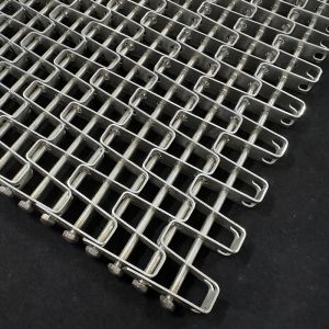 Quality 304 Flat Stainless Steel Wire Mesh Conveyor Belt For Heavy Machine Shrink wrap conveyor for sale