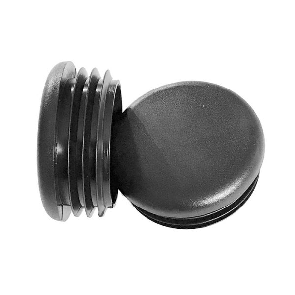 75mm 90mm 6 Inch 8 Inch Round Fence Post Caps Black Plastic