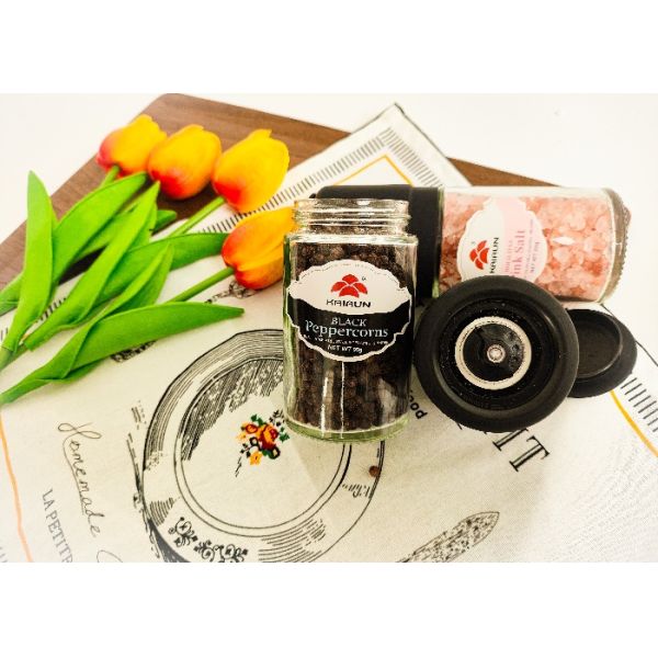 Adjustable Salt Grinder Professional Glass Grinders for Superior Grinding Performance