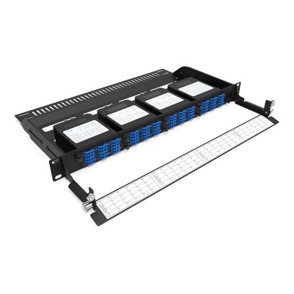 Rongbang RBTX-MP4PP04 1U 19" 4 Slots HD Modular Fixed Frame 96 LC Interface for Data Center Enterprise Network