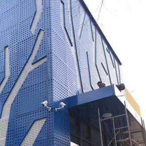 China PVDF Coating Aluminum Cladding Panel With Customized Perforation on sale