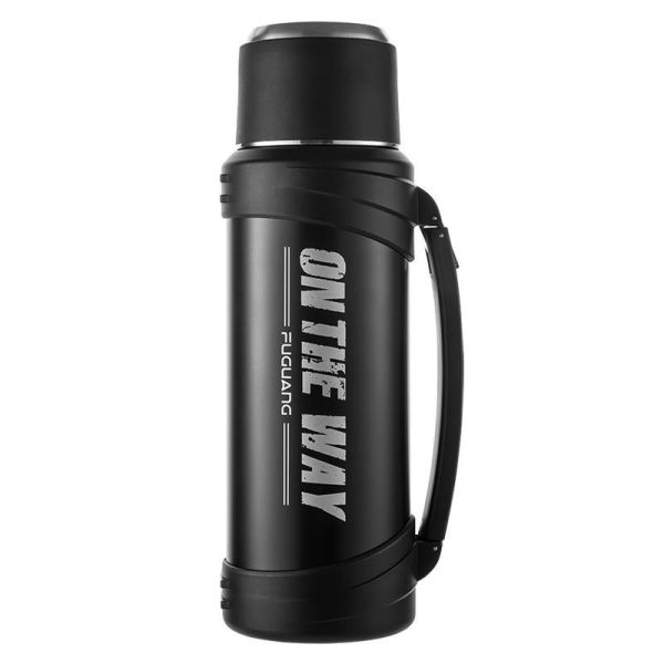 Buy Insulated Stainless Steel Vacuum Flask 2 Litre Outdoor 316 Stainless Steel Travel Bottle With Handle Easy To Clean With Food Safe Lid at wholesale prices