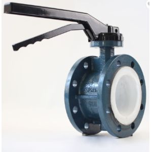 EN593 Hydraulic Ubber Seated Cast Iron Butterfly Valves