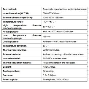 Thermal Shock Test Equipment/Humidity And Temperature Testing Chamber