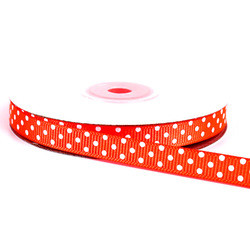 HOT SALE grosgrain polka dot ribbon printed grosgrain ribbon