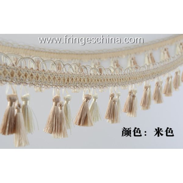 Handmade fashionable chain beads lace tassels fringes for curtain/sofa/pillow/stage decoration