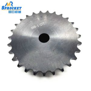 DIN Black Oxide 08B27T Conveyor Chain Sprocket C45 Material High Strength
