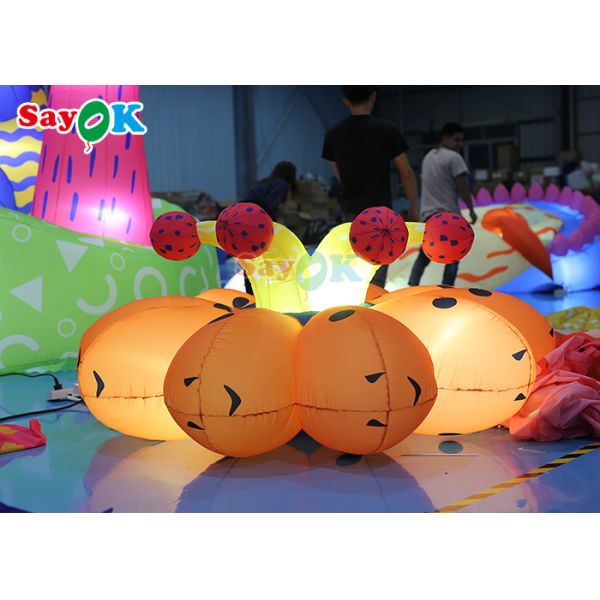 190T Oxford Cloth Inflatable Led Flower Plants For Wedding Decoration Lighting