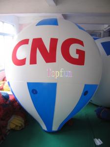 China 5m Long 0.18mm PVC Helium Inflatable Advertising Balloons With Custom Logo / Artwork on sale