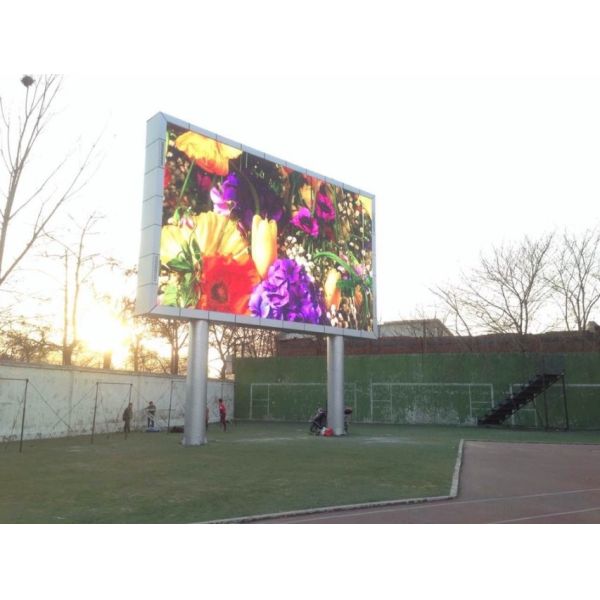 Large 1R1G1B P6 Video Function Digital Outdoor Led Billboard With 3 Years