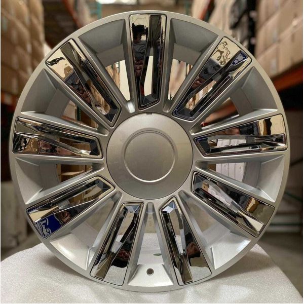 Buy EXT ESV Tahoe Cadillac Replica Wheels Chrome 24 Inch Escalade Platinum Replica Wheels at wholesale prices