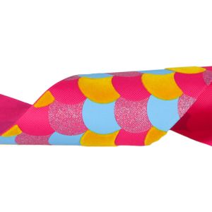 Durable Polyester Grosgrain Ribbon , Fancy Style Logo Printed Ribbon