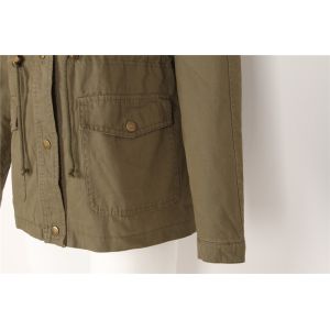 Ladies longline COTTON parka, Women's cotton coat, Very Washed, Chic style