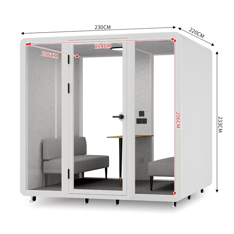 900kg Acoustic Phone Booth Modern Prefab Private Office Phone Booth