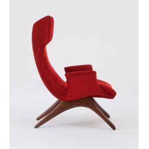 Vladimir Kagan Ondine Fiberglass Dining Chair Lounge Fabric Various Colors