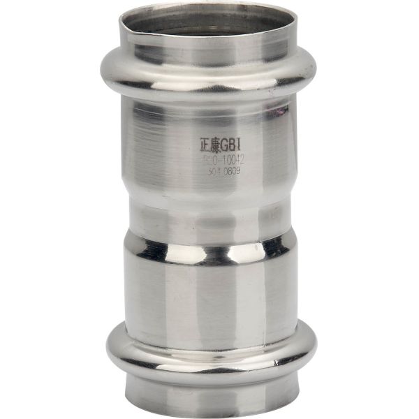 Rust Resistant Stainless Steel Press Fittings Straight Coupling Environment