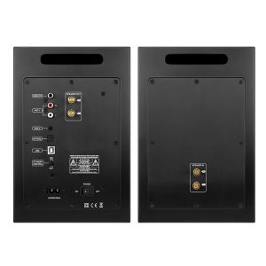 Wooden Enclosure Studio Monitor Speaker Bluetooth Powered Active Bookshelf