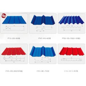 Colour Coated Hot Rolled Corrugated Galvanized Steel Sheet For Roofing 762mm