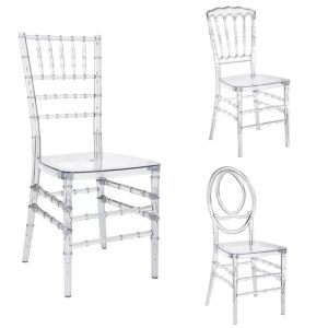 Quality Clear Acrylic Chiavari Chair Transparent Resin Hotel Dining for sale