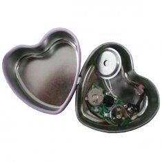 Heart shape Voice Recordable Gifts music chip with motion sensor for box